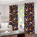 Magic Wizard Pattern Print Dimout Grommet Curtains
