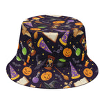 Magic Wizard Pattern Print Bucket Hat