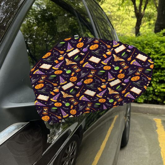 Magic Wizard Pattern Print Car Side Mirror Covers