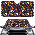 Magic Wizard Pattern Print Car Windshield Sun Shade