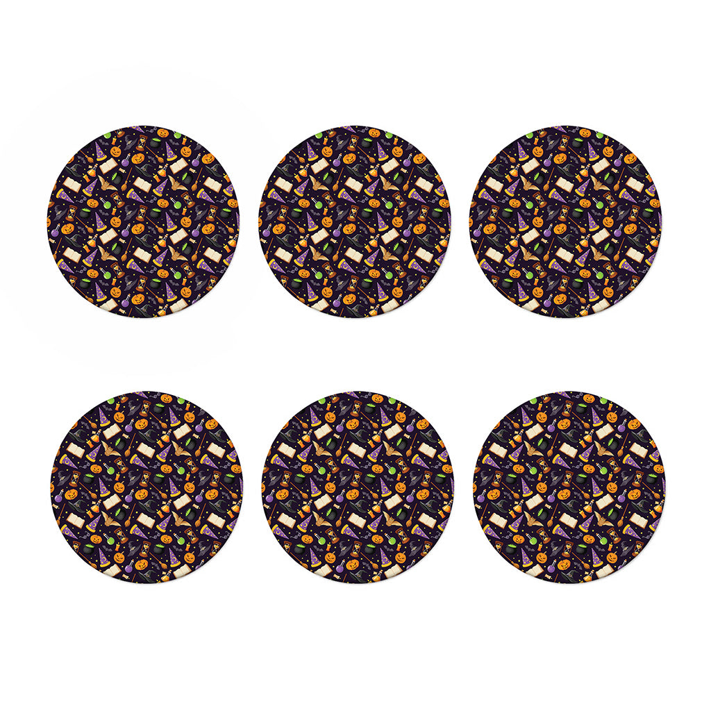 Magic Wizard Pattern Print Coaster Set