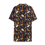 Magic Wizard Pattern Print Cotton Hawaiian Shirt
