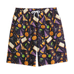 Magic Wizard Pattern Print Cotton Shorts
