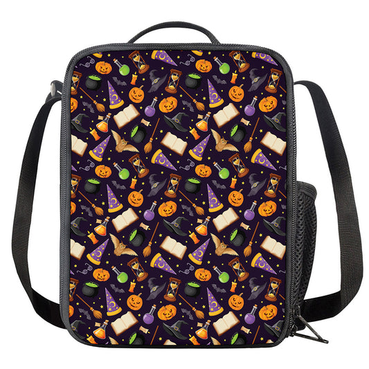 Magic Wizard Pattern Print Crossbody Lunch Bag