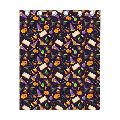 Magic Wizard Pattern Print Curtain