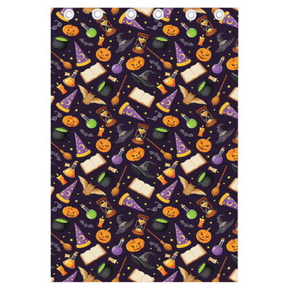 Magic Wizard Pattern Print Curtain
