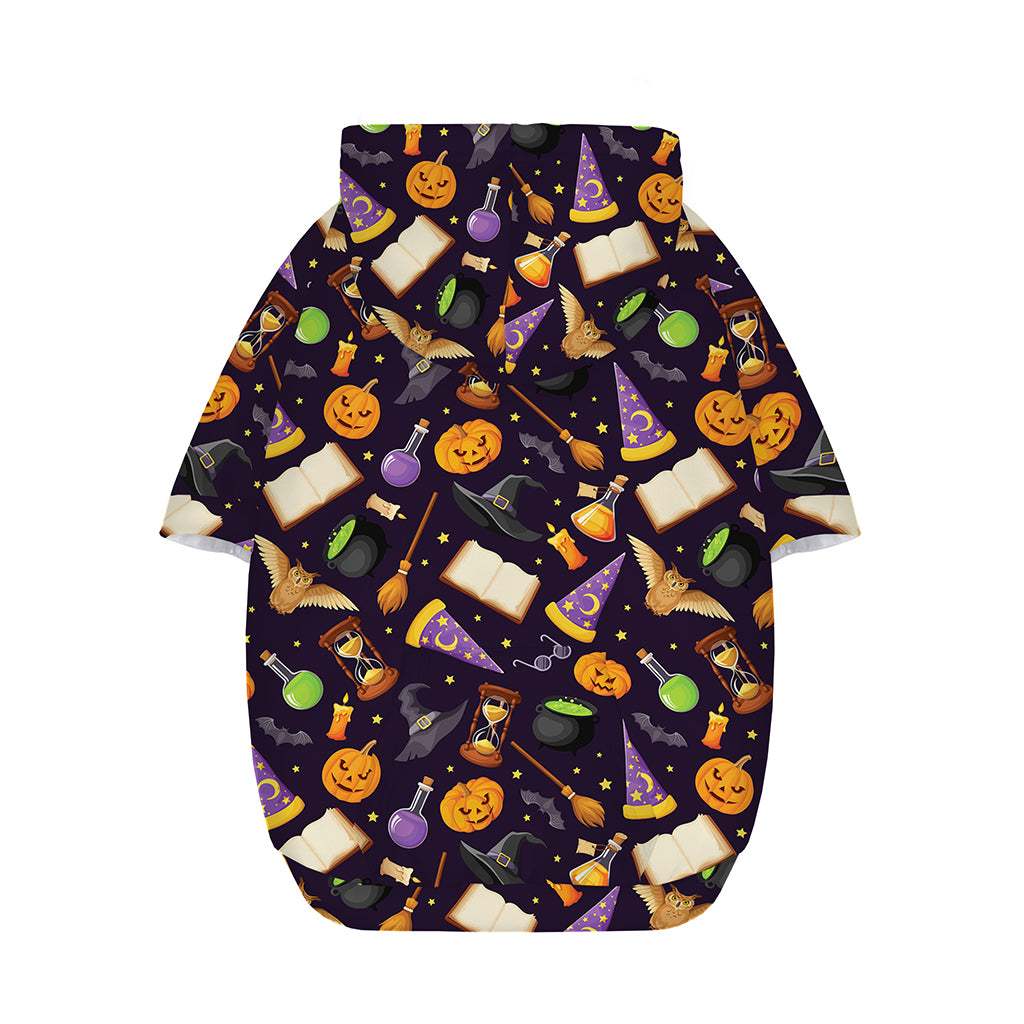Magic Wizard Pattern Print Dog Zip Up Hoodie