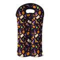 Magic Wizard Pattern Print Double Neoprene Wine Tote