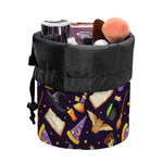 Magic Wizard Pattern Print Drawstring Makeup Bag