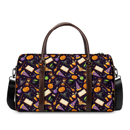 Magic Wizard Pattern Print Duffle Bag