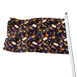 Magic Wizard Pattern Print Flag