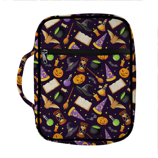 Magic Wizard Pattern Print Front Pocket Bible Bag