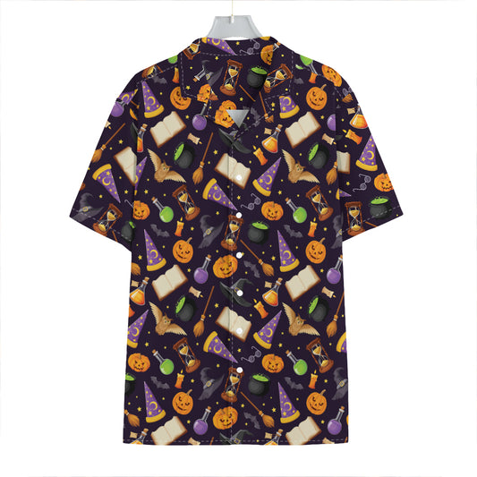 Magic Wizard Pattern Print Hawaiian Shirt