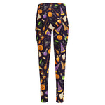 Magic Wizard Pattern Print High-Waisted Pocket Leggings