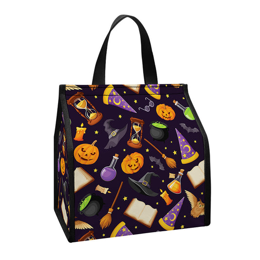 Magic Wizard Pattern Print Insulated Lunch Tote