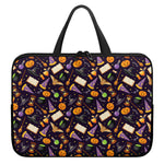 Magic Wizard Pattern Print Laptop Sleeve With Handle