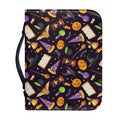 Magic Wizard Pattern Print Leather Bible Cover