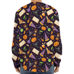 Magic Wizard Pattern Print Long Sleeve Baseball Jersey