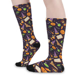 Magic Wizard Pattern Print Long Socks