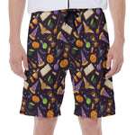 Magic Wizard Pattern Print Men's Beach Shorts