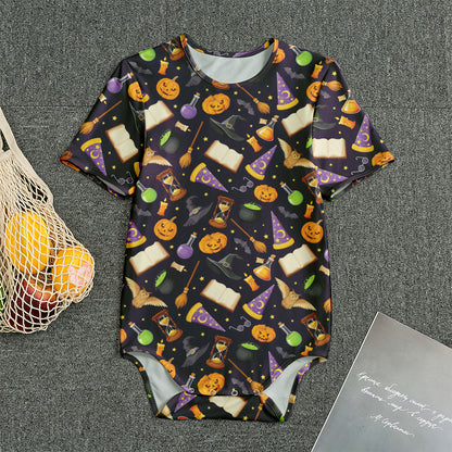 Magic Wizard Pattern Print Men's Bodysuit
