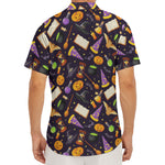 Magic Wizard Pattern Print Men's Deep V-Neck Shirt