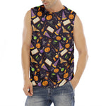 Magic Wizard Pattern Print Men's Fitness Tank Top