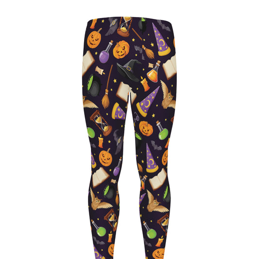 Magic Wizard Pattern Print Men's leggings