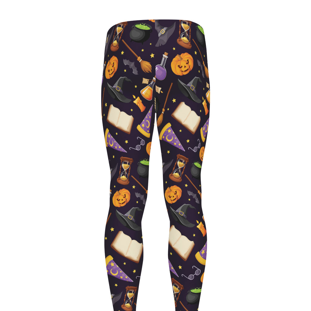 Magic Wizard Pattern Print Men's leggings