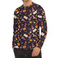 Magic Wizard Pattern Print Men's Long Sleeve Rash Guard
