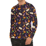 Magic Wizard Pattern Print Men's Long Sleeve Rash Guard