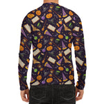 Magic Wizard Pattern Print Men's Long Sleeve Rash Guard