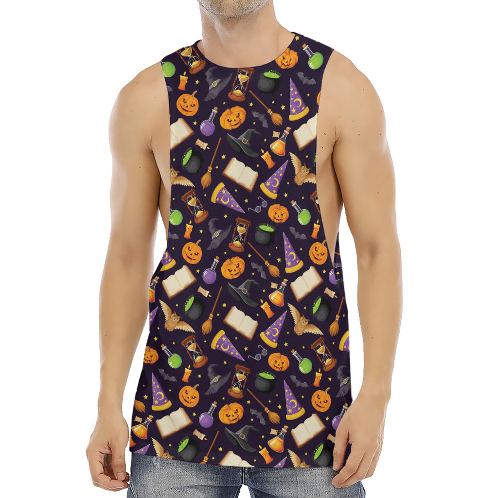 Magic Wizard Pattern Print Men's Muscle Tank Top