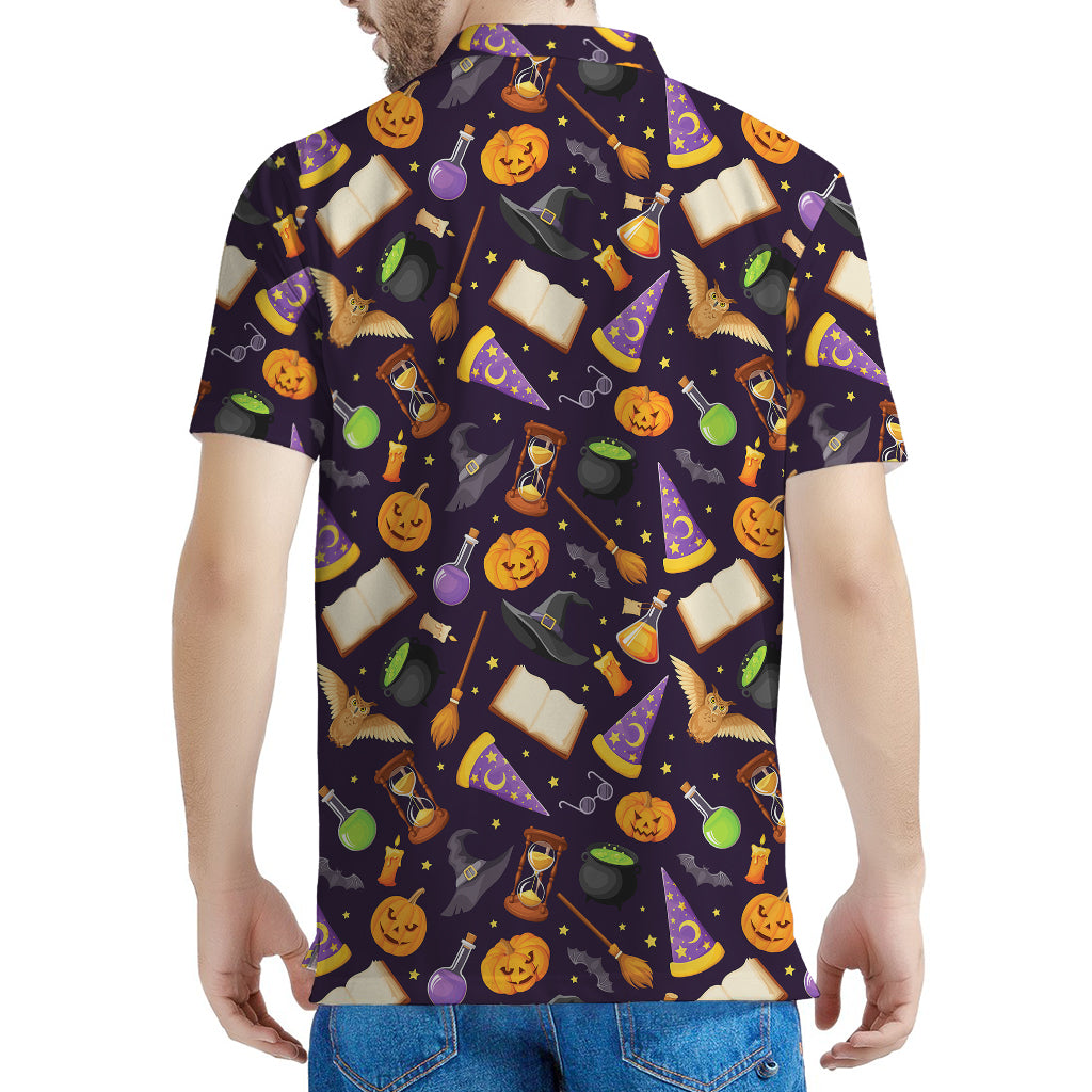 Magic Wizard Pattern Print Men's Polo Shirt