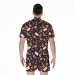Magic Wizard Pattern Print Men's Rompers