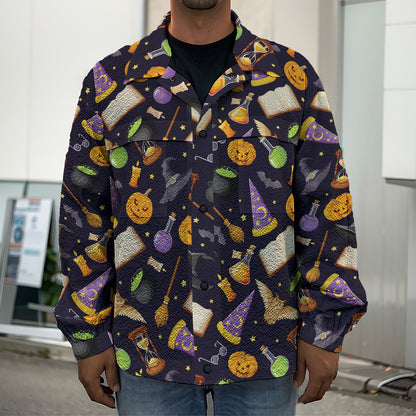 Magic Wizard Pattern Print Men's Shirt Jacket