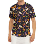 Magic Wizard Pattern Print Men's Short Sleeve Rash Guard