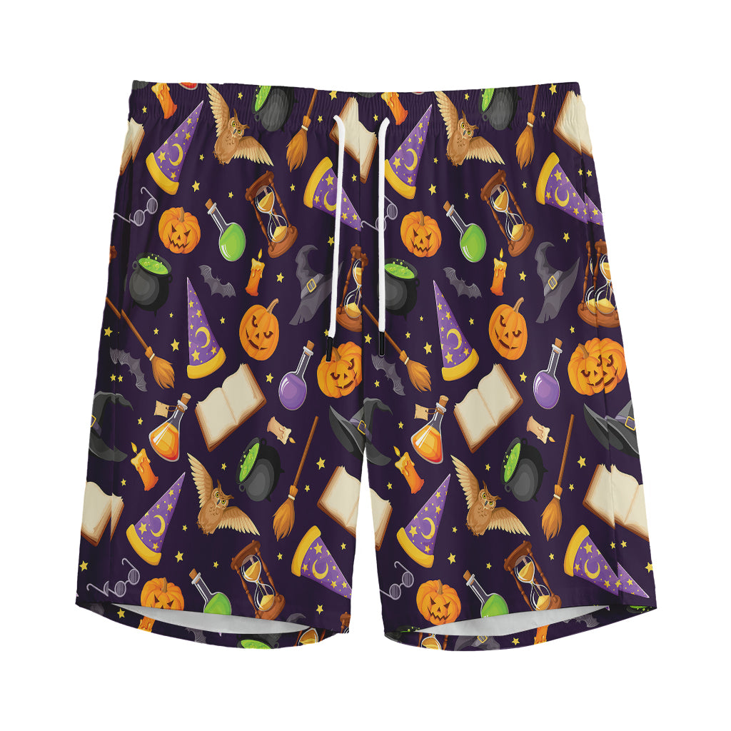Magic Wizard Pattern Print Men's Sports Shorts