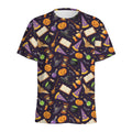 Magic Wizard Pattern Print Men's Athletic T-Shirt