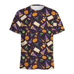 Magic Wizard Pattern Print Men's Sports T-Shirt