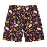 Magic Wizard Pattern Print Men's Swim Trunks