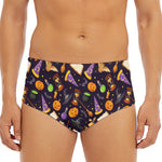 Magic Wizard Pattern Print Men's Triangle Swim Briefs