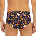 Magic Wizard Pattern Print Men's Triangle Swim Briefs