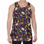 Magic Wizard Pattern Print Men's Velvet Tank Top
