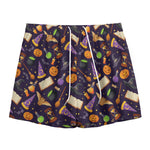 Magic Wizard Pattern Print Mesh Shorts