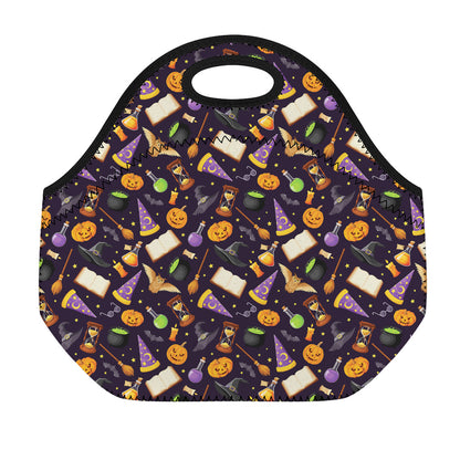 Magic Wizard Pattern Print Neoprene Lunch Bag