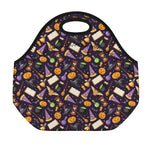 Magic Wizard Pattern Print Neoprene Lunch Bag