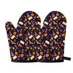 Magic Wizard Pattern Print Oven Mitts