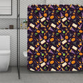 Magic Wizard Pattern Print Polyester Shower Curtain