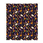 Magic Wizard Pattern Print Polyester Shower Curtain